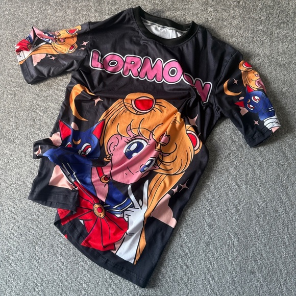 Sailor Moon AOP Anime Graphic Jersey Style Dri-Fit  Shirt no Tag, Measures L/XL - Picture 5 of 7